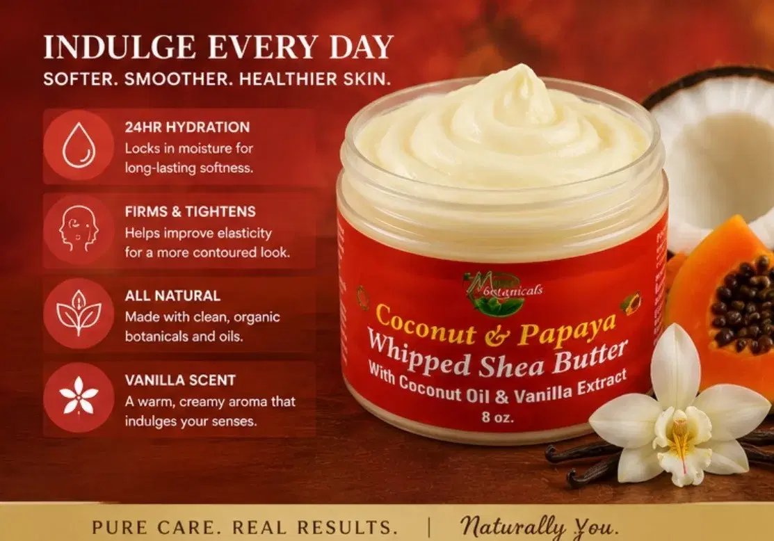 Coconut & Papaya Whipped Shea Butter