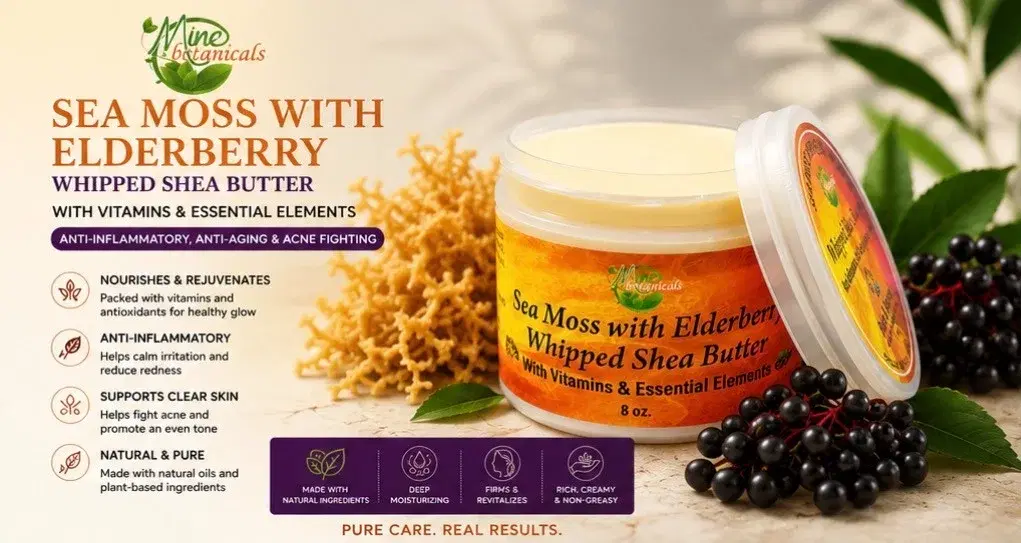 Sea Moss with Elderberry Whipped Shea Butter