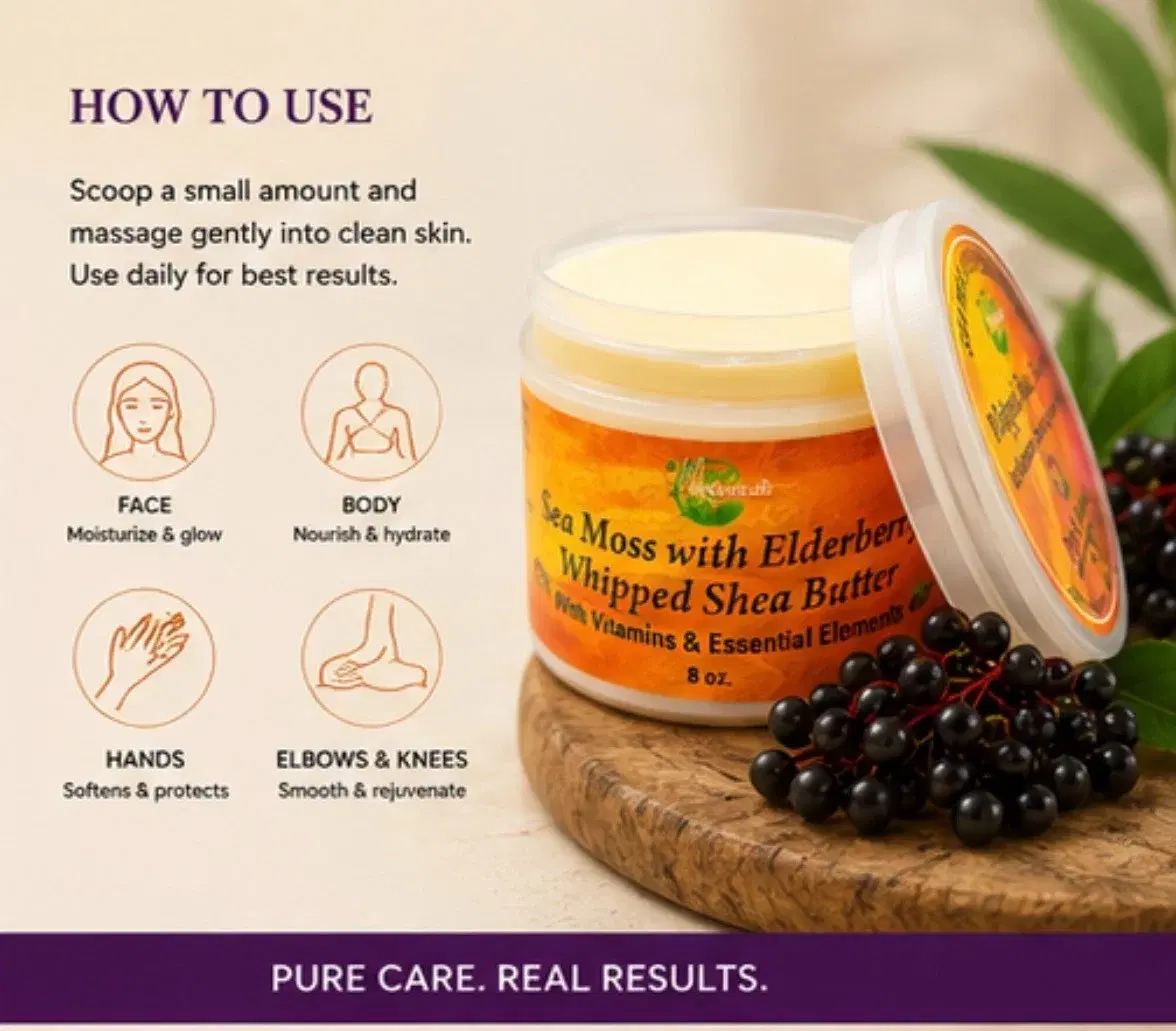 Sea Moss with Elderberry Whipped Shea Butter