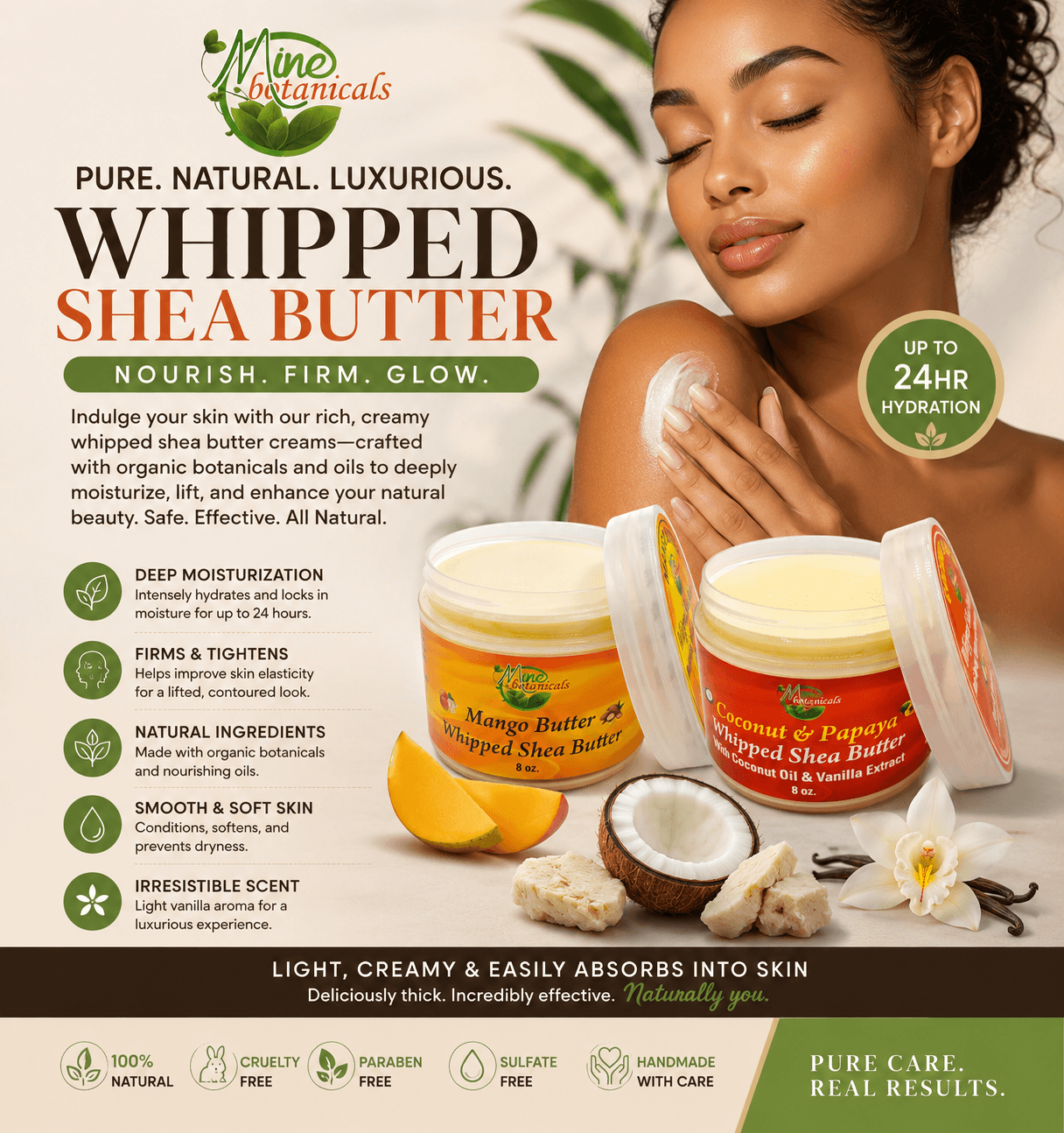 Mine Botanicals handcrafted soaps and whipped shea butters